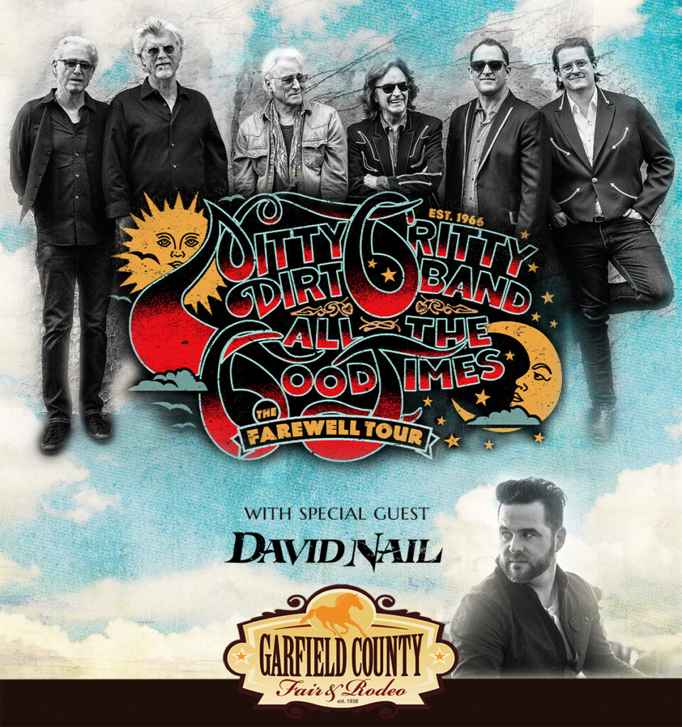 Garfield County Fair ticketed events - PRCA ProRodeo, PRCA Xtreme Bulls, Nitty Gritty Dirt Band and David Nail in concert and a demolition derby highlight the 2025 events lineup!